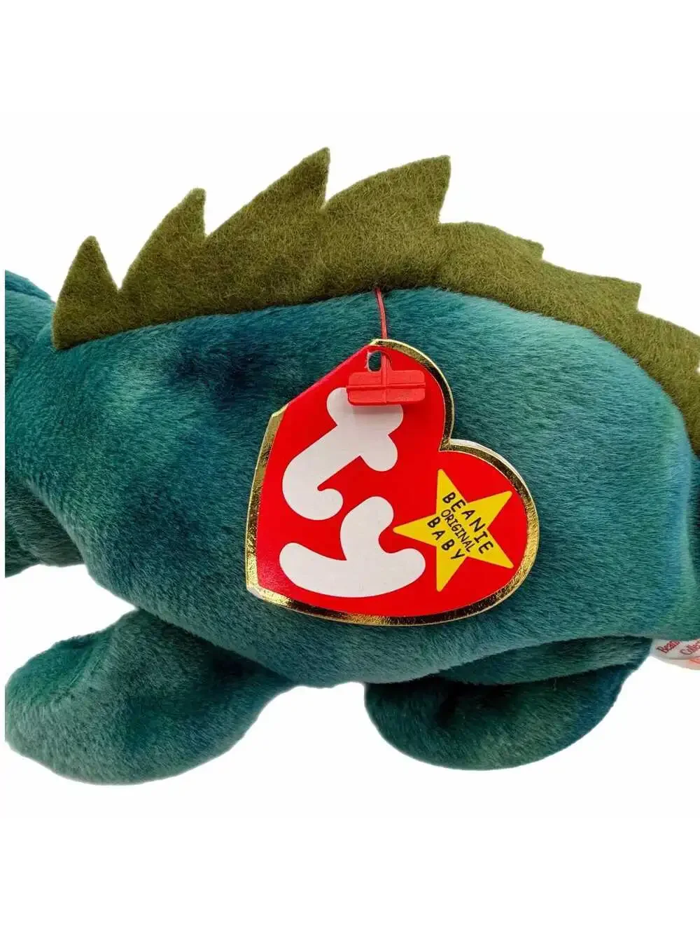 Vintage TY Beanie Baby 1st Generation Iggy the Iguana 1997 Rare Original Blue